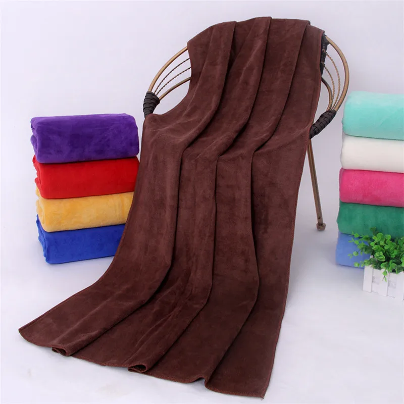 17 Colors Microfiber Fabric Bath Towel 140*70CM 310g Beach Towel Supersoft Plain Gym Fast Drying Cloth Towels Bathroom For Adult 17 Colors Microfiber Fabric Bath Towel 140*70CM 310g Beach Towel Supersoft Plain Gym Fast Drying Cloth Towels Bathroom For Adult