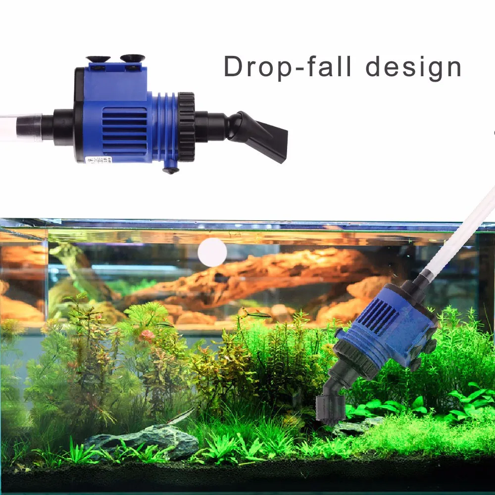 Автоматический насос для замены воды в аквариуме, для замены воды в аквариуме, инструмент для очистки гравия, фильтр для промывки песка со шлангом