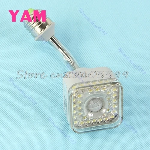 

Motion Automatic Lamp Light Flexible IR Infrared Sensor PIR E27 220V 5W 39 LED M12 dropship