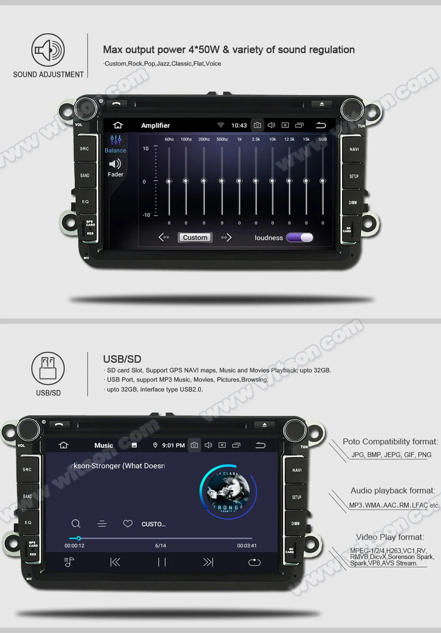 Clearance WITSON Android 9.0 Octa core(eight core) PX5 CAR DVD player For KIA SPORTAGE 2016 IPS GPS RADIO 9
