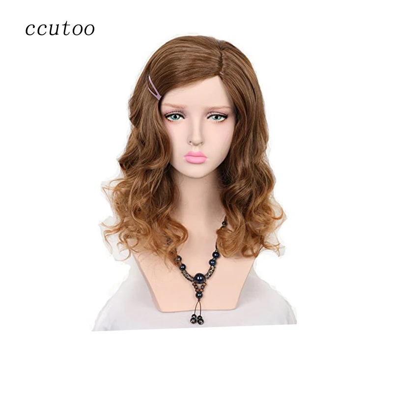 Ccutoo 2" Женский вьющиеся средний Длина косой пробор стиле Синтетические волосы Гарри Поттер Гермиона Грейнджер Косплэй Искусственные парики
