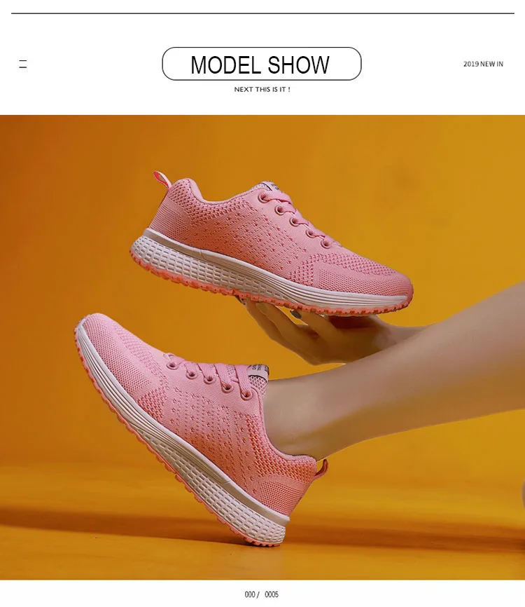 Лидер продаж; дышащие кроссовки Flyknit; женская обувь года; сезон лето; Ультралегкая повседневная обувь; женская обувь на шнуровке; цвет розовый, зеленый; Zapatos De Mujer