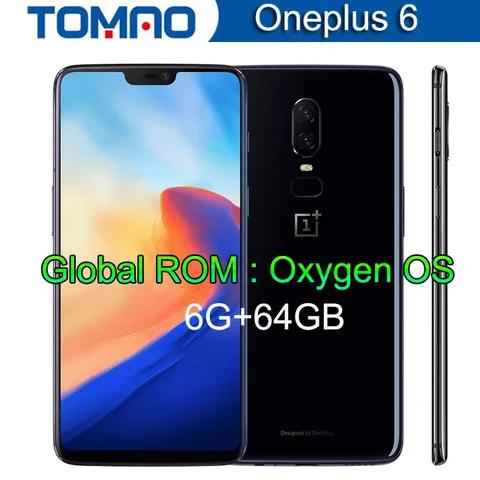 Original New Unlock Version Oneplus Mobile Phone LTE 6 28  8GB RAM 128GB Dual SIM Card Snapdragon 845 Android Smartphone