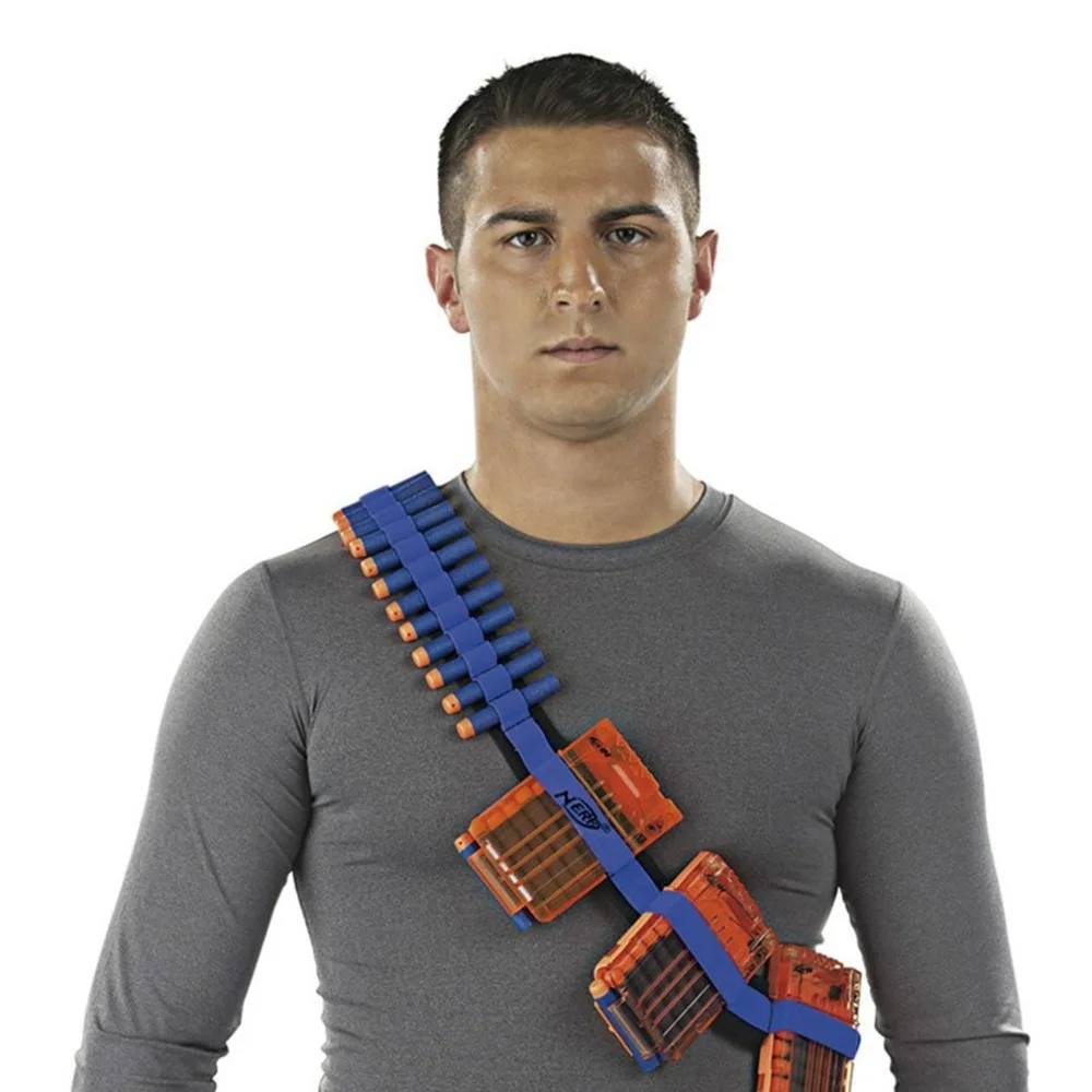 

Official Bandolier with Hook + 2pcs Magazine + 24pcs Foam Soft Bullet Kit A0090 for Nerf N-Strike Elite Series Gun Toys