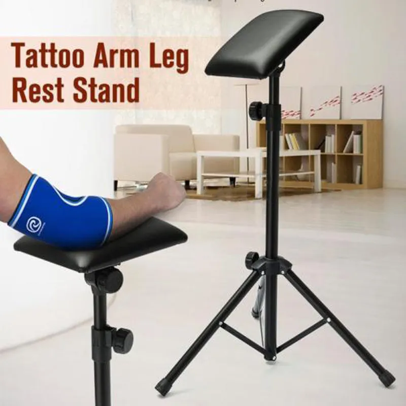 1pc Portable Tattoo Arm Leg Rest Black Adjustable Tattoo Tripod Stand For Home Tattoo Accessories