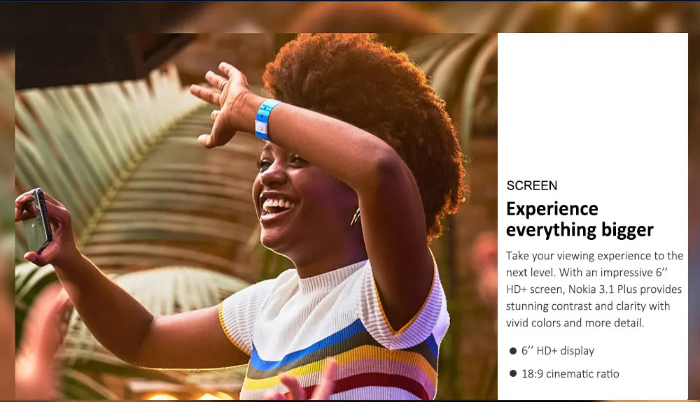 NOKIA 3.1 PLUS 4G Smartphone