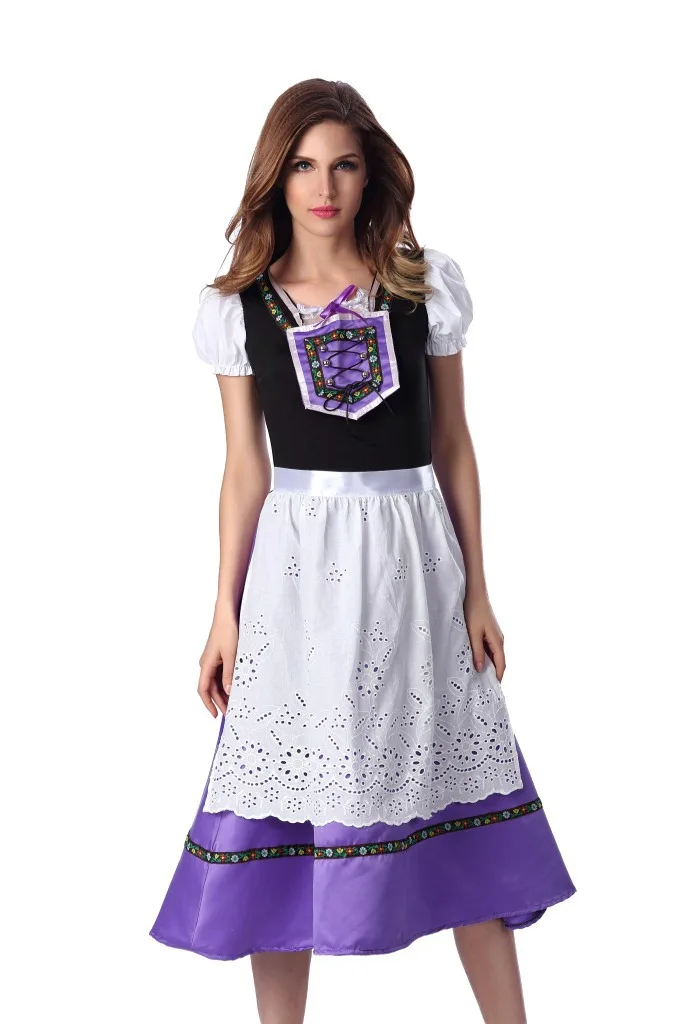 purple peasant dress