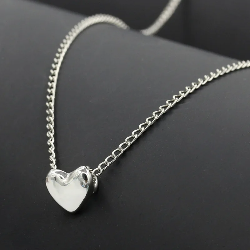 

Small heart choker Necklace for women gold silver chain Smalll love NECKLACE PENDANT Bohemian Chocker necklace jewelry E653