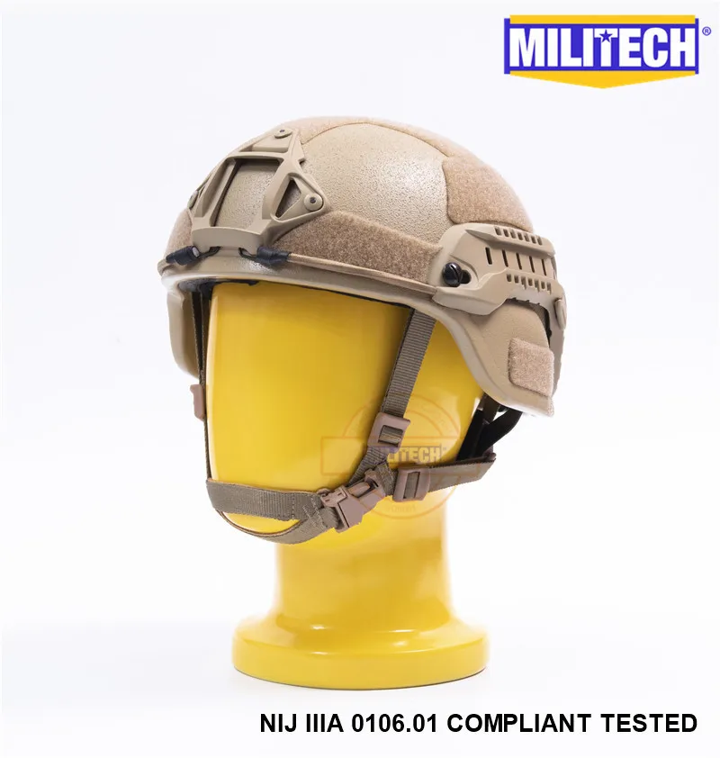 MILITECH Desert Tan DE MICH NIJ level IIIA 3A Тактический пуленепробиваемый арамидный шлем ACH ARC OCC