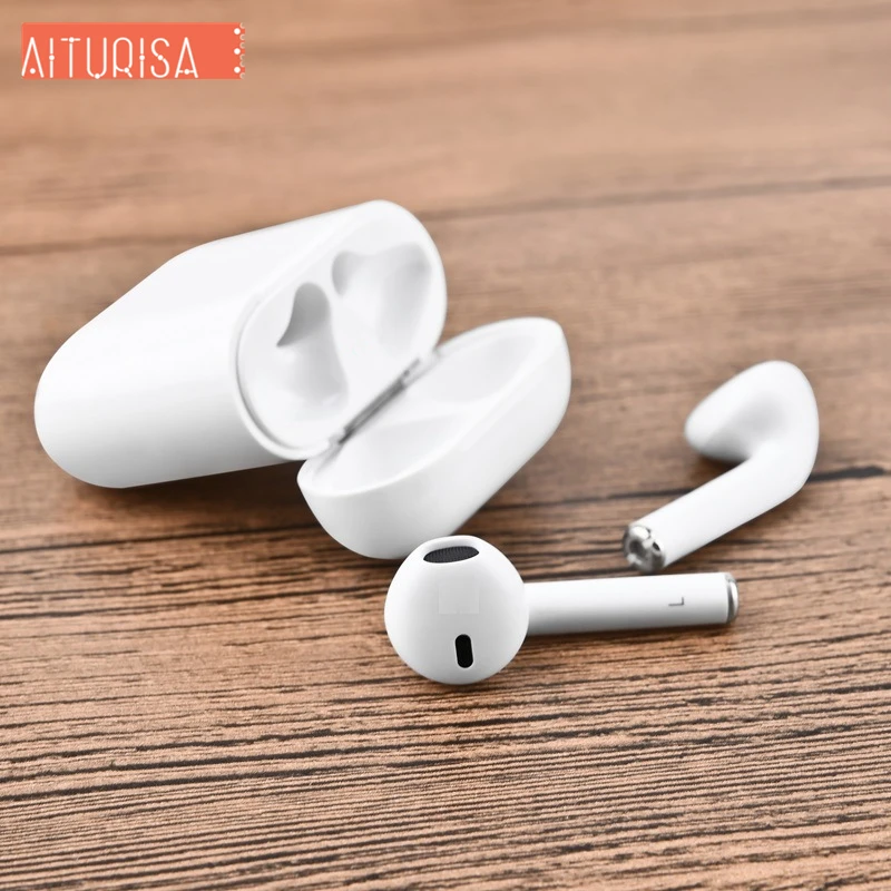 

Bluetooth Headset Wireless Earbuds Sports Headphones with Charging Case HD Stereo Earphones with Mic For iOS Android Smart Phone