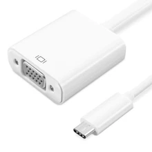 USB 3,1 type C к VGA монитор проектор видео конвертер адаптер кабель Белый для Nokia Chromebook 300 шт оптом