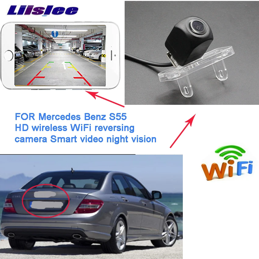 170 Degree Car Rear View Reverse Parking Camera 12V Waterproof Night Vision Waterproof Reverse Auto Back Up Car Camera for Merce/_des Ben/_z C-Class E CLS W203 W211 W219