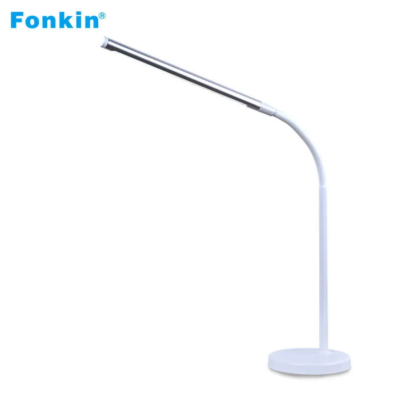 

Fonkin Led Modern Table Lamp Flexible Bright Reading Work Office Study Desktop Dimmable Folding Desk Light 5DV 7.5W Bureaulamp