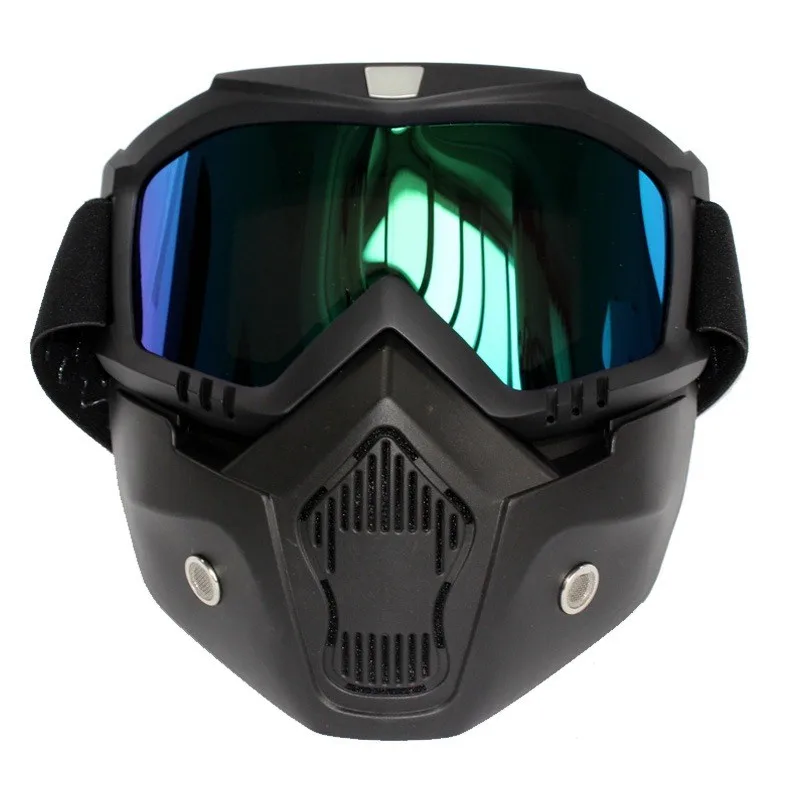 YUANMINGSHI велосипедные мотоциклетные очки маска Пылезащитная маска со Съемные очки для шлема