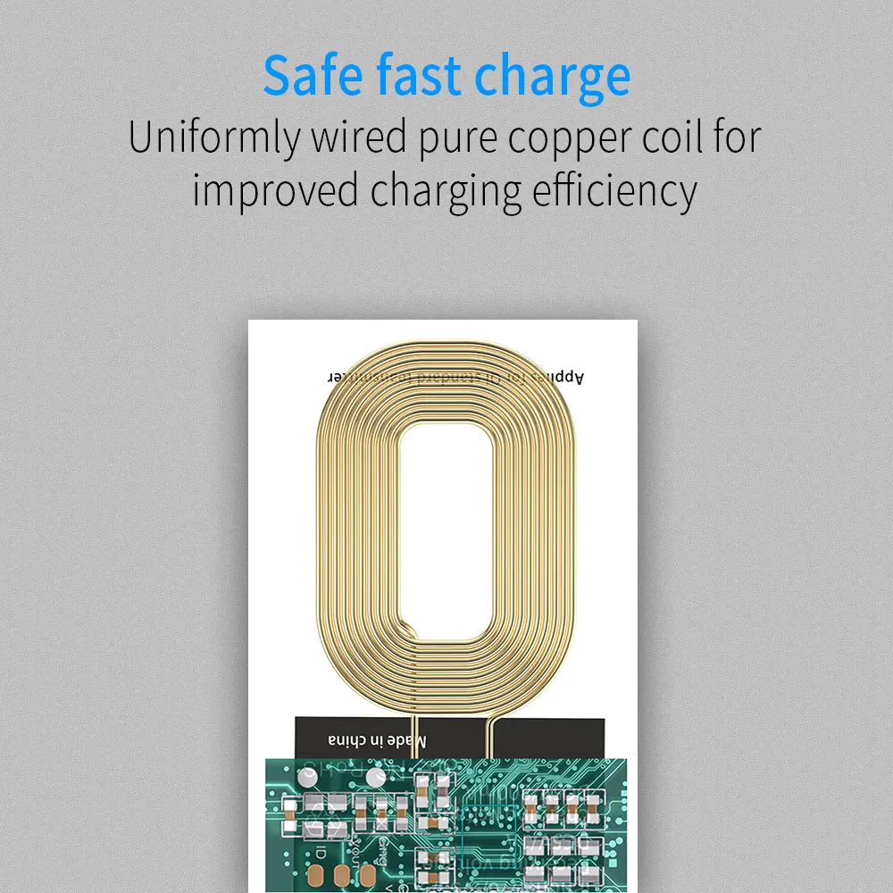 Приемник NTONPOWER QI для беспроводного зарядного устройства iPhone 5 6 7 Micro USB Type C