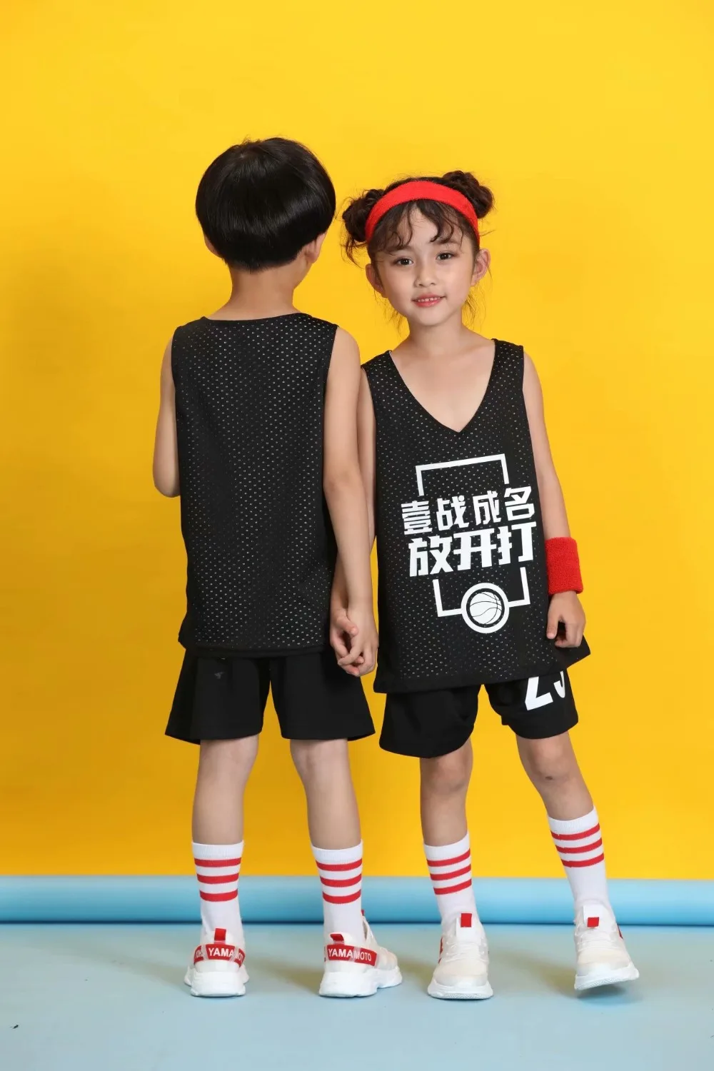Детская быстросохнущая Двусторонняя баскетбольная футболка без рукавов для спорта на открытом воздухе свободные футболки для бега и спортзала
