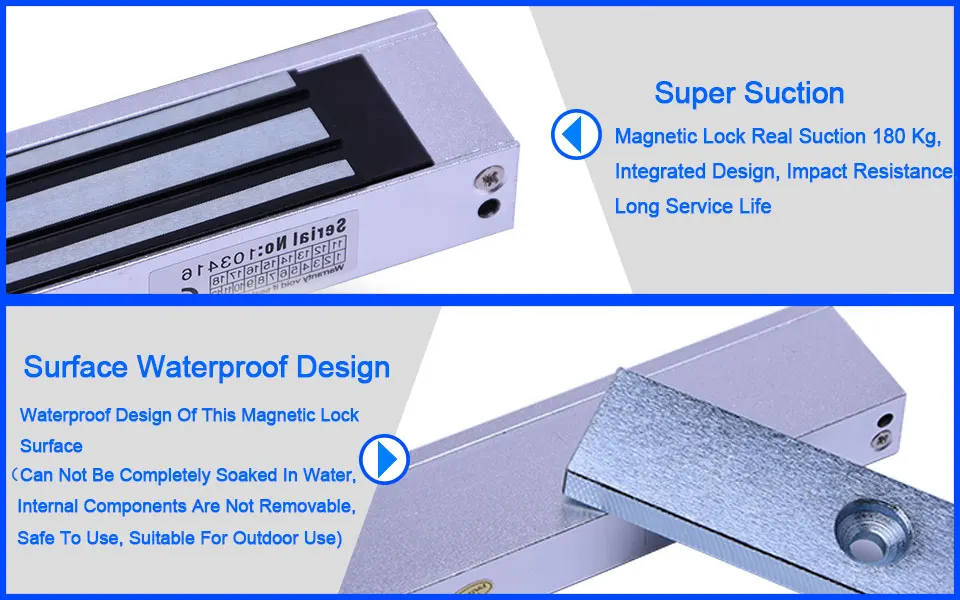 Электрический замок 12 в дверной замок система контроля доступа 180 кг (350LB) Одиночная дверь Холдинг сила электромагнитный замок магнитный
