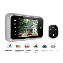 3.5 “Pantalla LCD T115 Timbre Espectador de la Puerta Digital Mirilla Visor de Cámara Puerta del Ojo de grabar Vídeo de 120 Grados de visión Nocturna