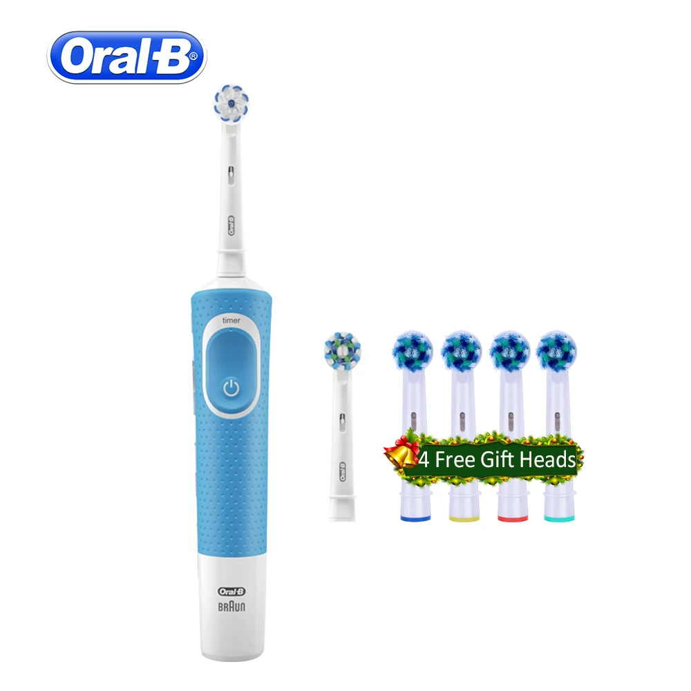 

Oral B Sonic Electric Toothbrush D100 Rechargeable Vitality Electric Brush Teeth Oral Hygiene Rotating 4 Free Dental Brush Head