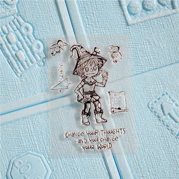 

Scarecrow Transparent Clear Stamps for DIY Scrapbooking/Card Making/ Photo Album Decorative/Kids Fun Decoration Supplies