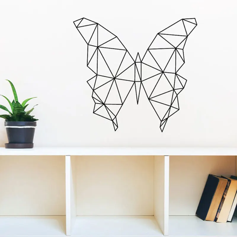 Buy Geometric butterfly Wall Sticker Modern Home Decor