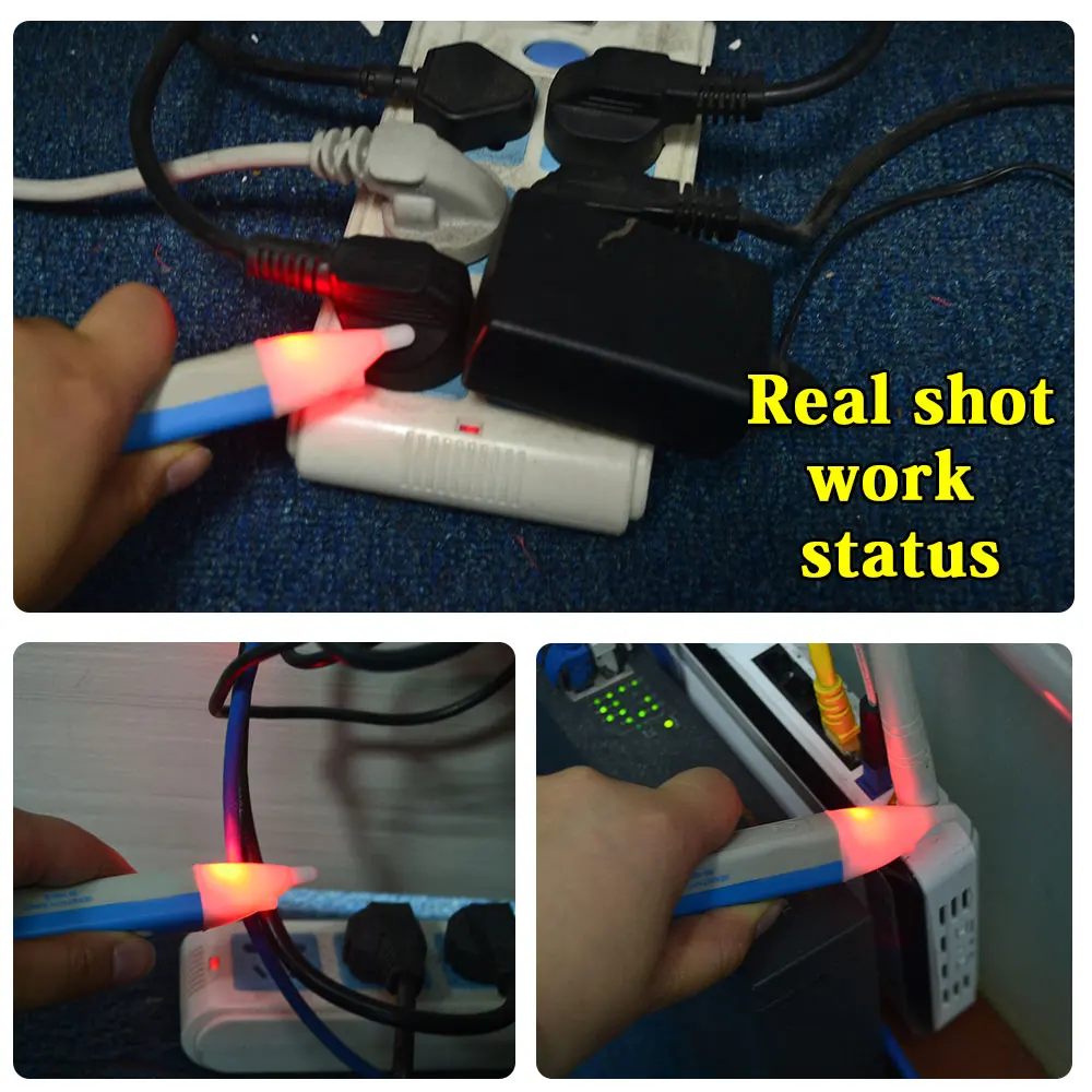 LC/_ 90 ~1000V AC LED électrique Voltage Alerte Détecteur Testeur stylo