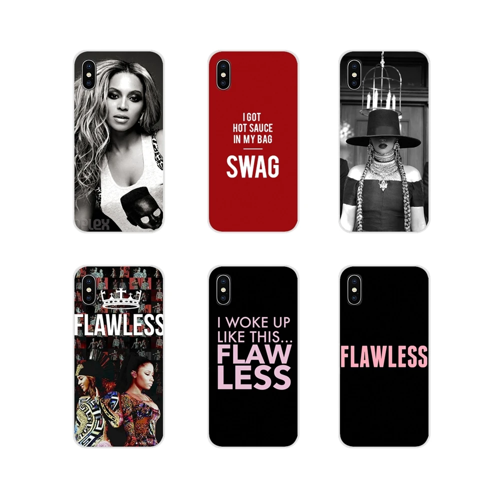 

For Samsung A10 A30 A40 A50 A60 A70 Galaxy S2 Note 2 3 Grand Core Prime fashion Beyonce flawless slay Transparent TPU Shell Case