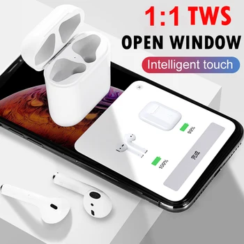 

2019 TWS Pop up 1:1 Replica Separate use Wireless Earphone Wireless Charging Bluetooth 5.0 Earphones Bass Earbuds PK i20 i30 i60