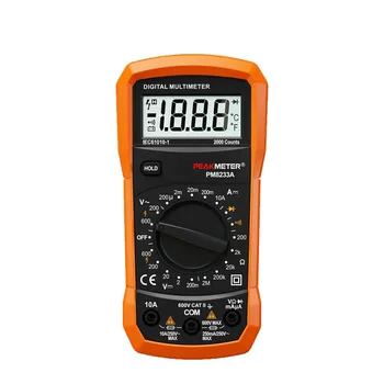 

PM8233A digital multimeter hand held domestic voltage and current meter