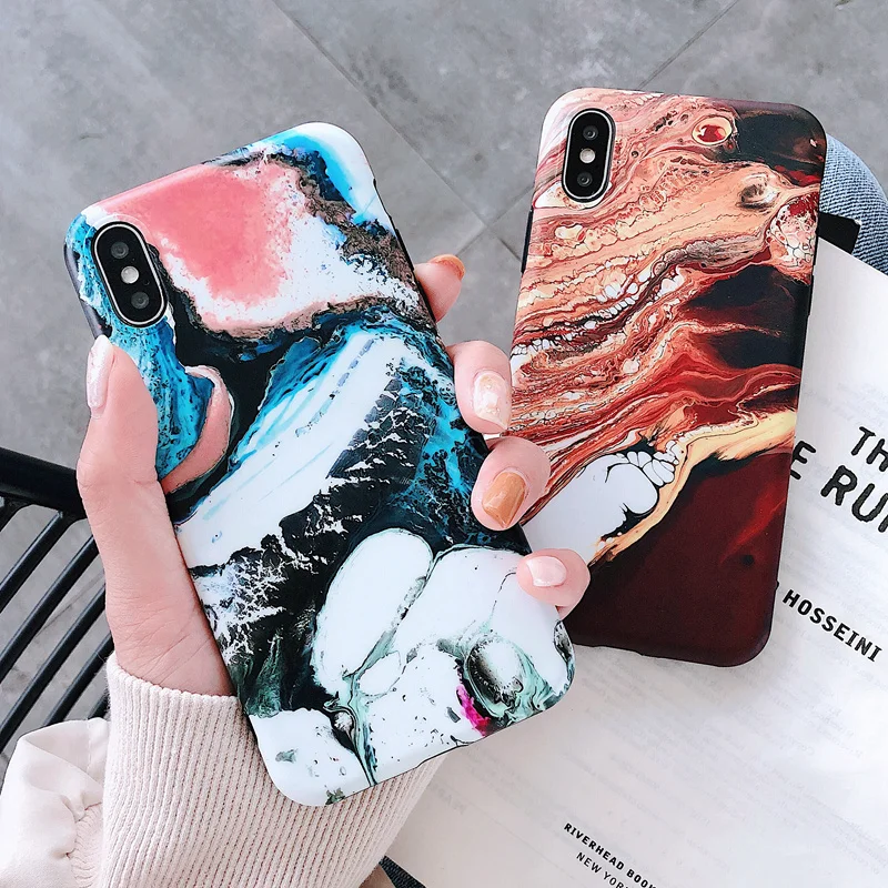 

Vintage Granite Marble Case For Huawei P30 Mate 20 Pro Mate20 P20Pro P20 Nova 3 4 Honor View 20 V20 Soft Abstract Phone Cover