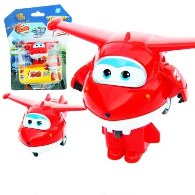 

1PCS Super Wings Mini Planes Transformation Airplane Robots JETT Action Figures Toys For Boys Christmas Gifts Brinquedos