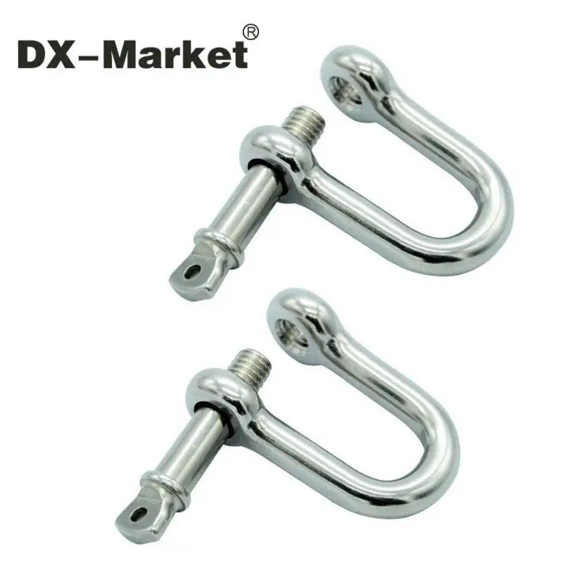 m12 , 4pcs , stainless steel shackle Rigging , sus304 d shackle , m12