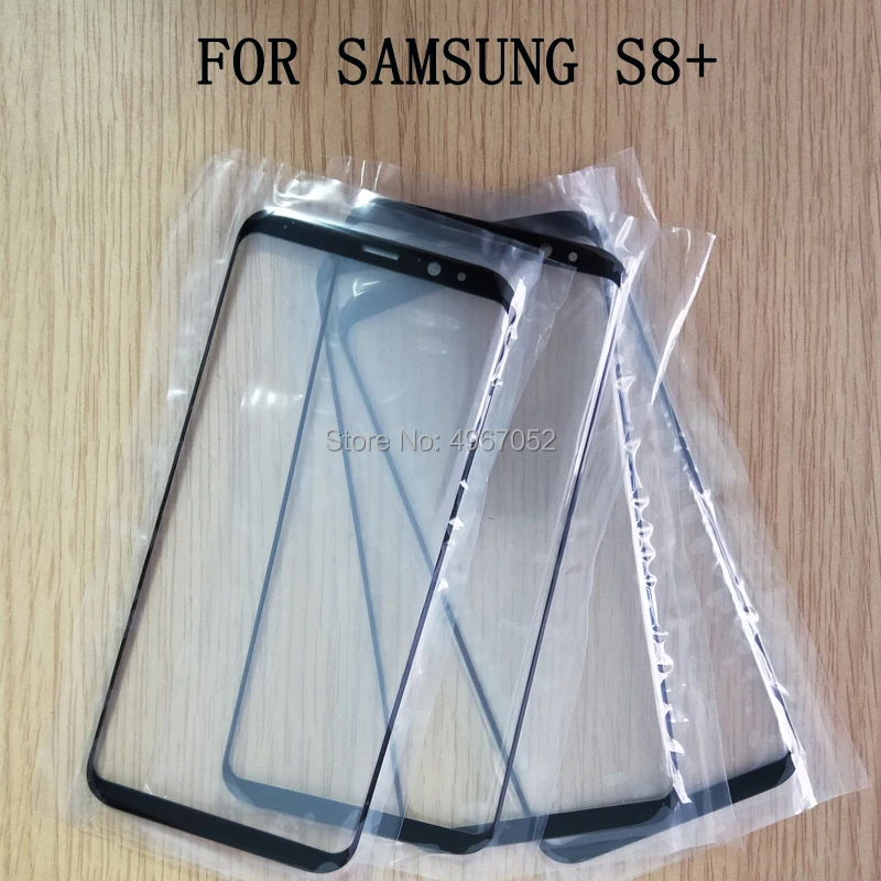 

Original new glass For Samsung S8+ lcd dispaly touch screen front outer glass panel film replacement