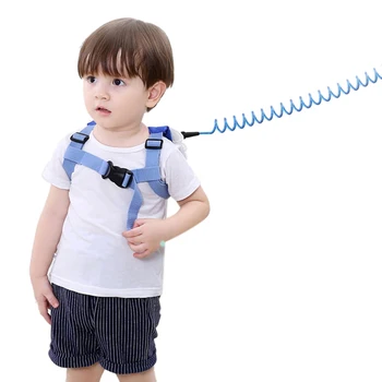 

Baby Anti-Lost With Backpack Pu Steel Elastic Children'S Traction Rope Child Anti-Lost Belt Baby Rope Children'S Toddler With