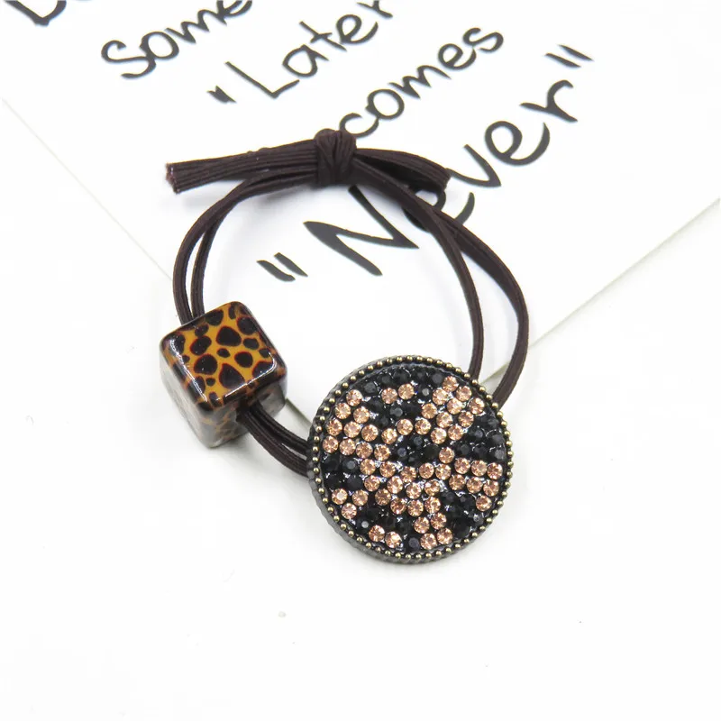 

1PCS Creative Leopard Square Elastic Hair Bands For Girls Bohemian Headband Scrunchy Korean Kids Hair Accessories For Women NEW