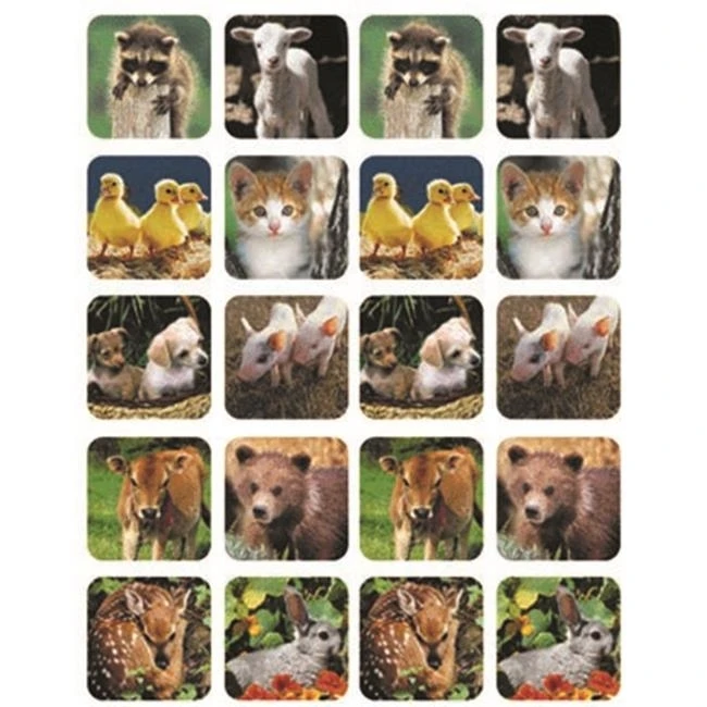 Baby Animals Real Photos Theme Stickers