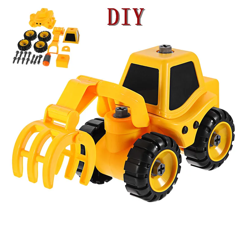 

6 Styles Puzzle DIY Game Disassembly Car Assembled Plastic Screwdriver Cars Truck Toys Model Gifts for Children Kids Boys
