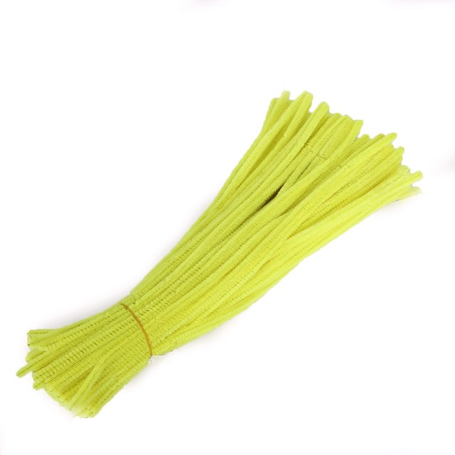 Chenille Stems Pipe Cleaners Children Kids Plush Educational Toy Crafts Colorful Pipe Cleaner Toys Handmade DIY Craft 100pcs