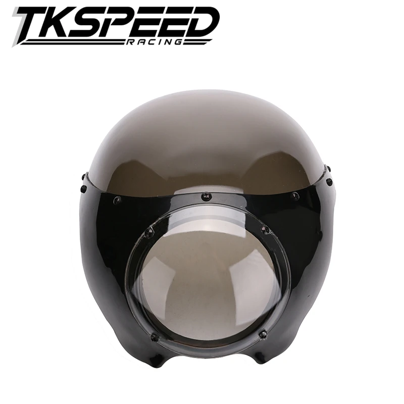 Новое поступление мотоцикл черный 5 3/4 &quotКафе Racer фара обтекатель для Спортстер 883