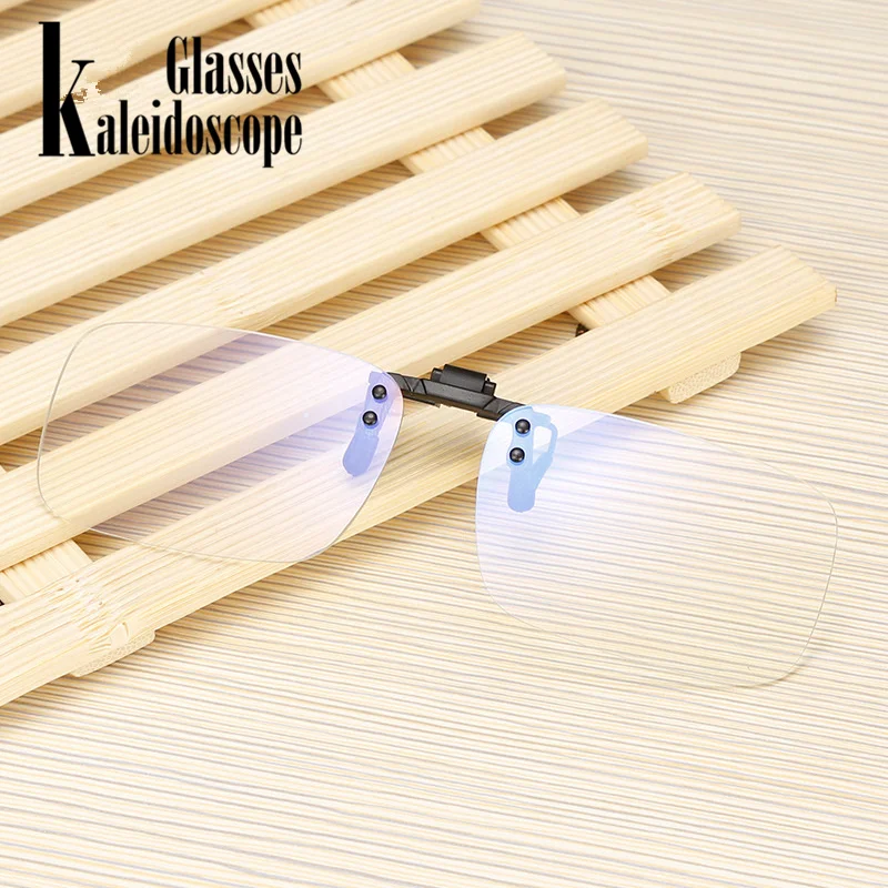 

Kaleidoscope Glasses Anti Blue Light Glasses Women Men Clip on Eyeglasses Clear Computer Blue-ray Eyewear Clip Flip up Glasses