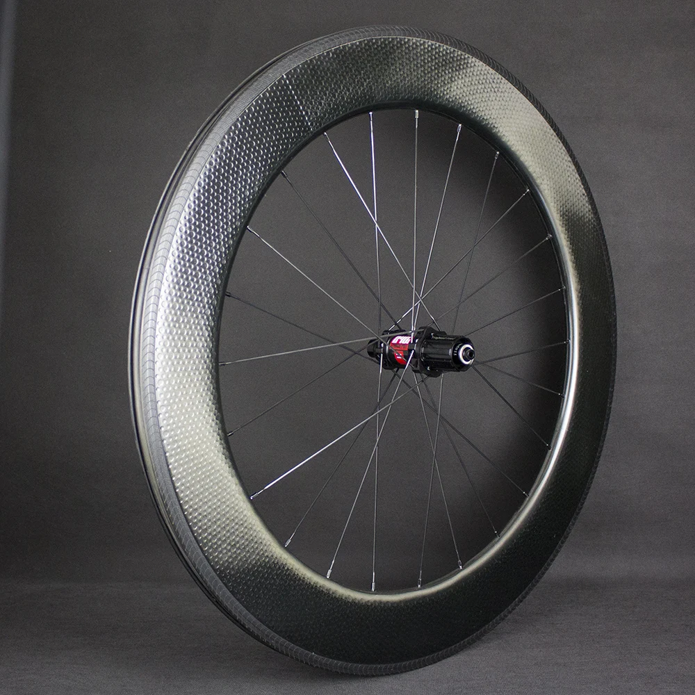Perfect 2019 Swiss Aerodynamic Dimple Carbon Road Wheels Hubs 240 DT and Flat Spokes Showstopper Brake Track Free Stickers 2