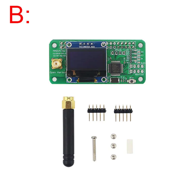 Raspberry Pi Zero MMDVM точка расширения точки доступа радиостанция UHF VHF точка доступа цифровой голосовой модем для Raspberry Pi Zero W - Цвет: Board with OLED