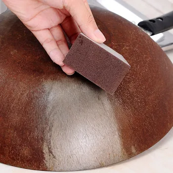 

Cleaning brush Sponge Carborundum Brush Kitchen Washing Cleaning Kitchen Cleaner Tool Carborundum and Sponge kichen accessories