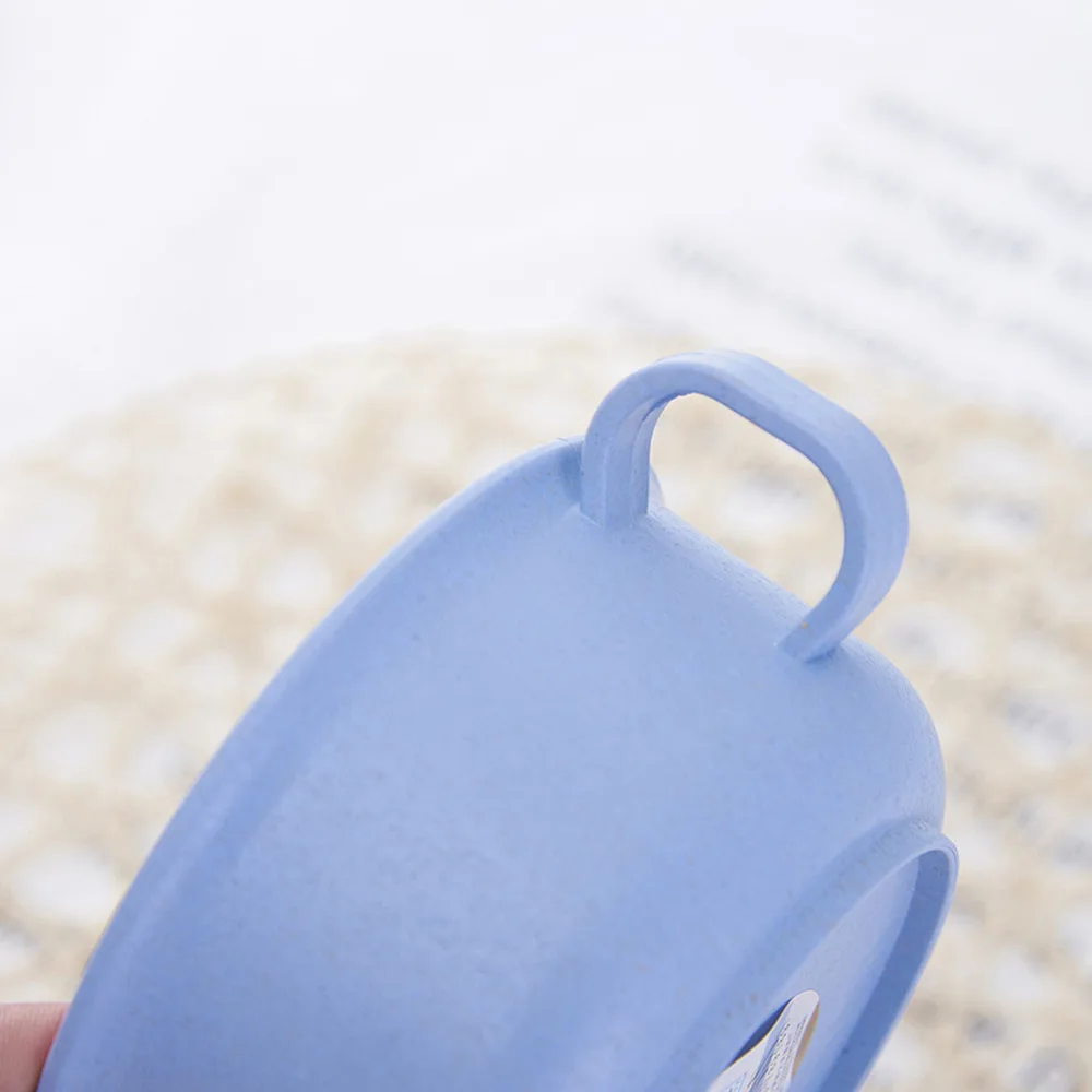 2 шт. Детские чаша+ ложка Небьющийся Теплосберегающая чашка набор приборов из пшеничной соломы с ручкой Детские Чаша для маленьких детей для кормления