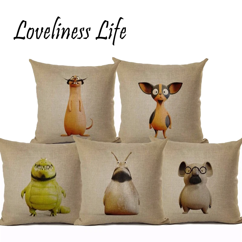 Animal Cushion Cover Animal For Kids Decorative Cushion Covers For Sofa