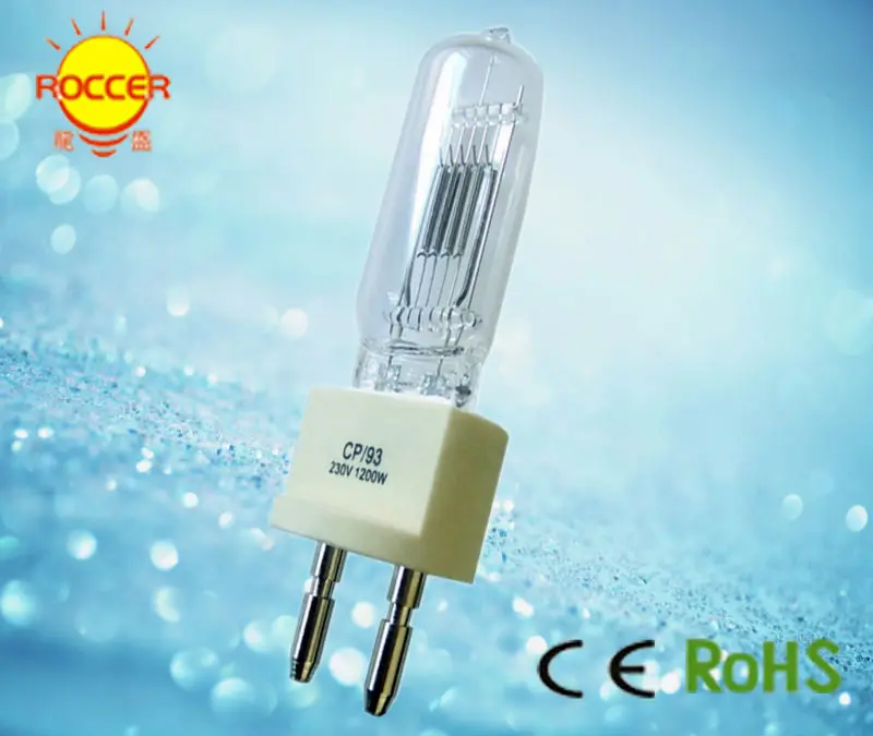 

High-quality Quartz Lamp Lamp Stage Light Lamp 230v 1200w G22 bulb cp93 halogen display optic lamp
