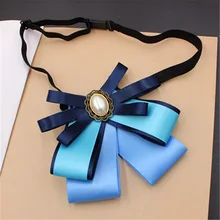 Ручная работа, для мужчин и женщин, свадьба, офис, отель, банк, Рабочая форма, галстук-платок, эластичная лента, Бабочка, сплав, жемчуг, милый галстук-бабочка