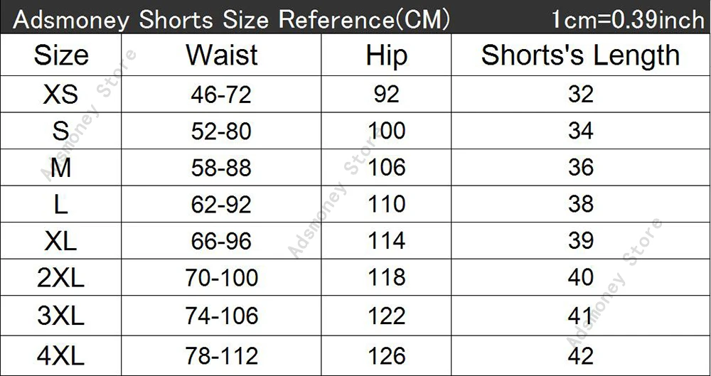 XS-4XL