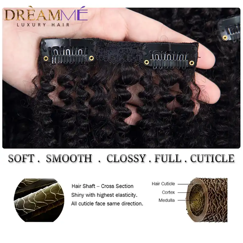1b 4 27 Ombre Color 4b 4c Mongolian Afro Kinky Curly Clip In Human