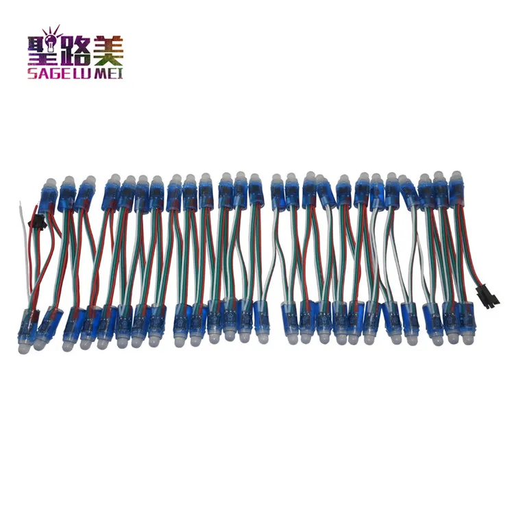 

50pcs DC5V WS2811 IC RGB LED Modules String Light 12MM Full Color IP68 Outdoor use Waterproof Advertisement LED Pixel Lights